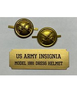 MODEL 1881, CAVALRY, SHAKO DRESS SIDE BUTTONS, SET, INDIAN WARS, VINTAGE - $27.35 CAD