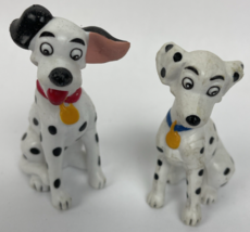 2 x Walt Disney 101 Dalmations Pongo 3&quot; Dog Pupper Pup Cake Topper Figur... - $15.83