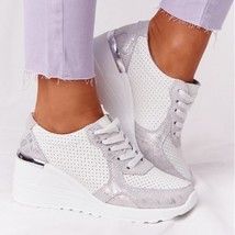 Women Shoes Women&#39;s Casual Shoes Model 1 BeigeSilver 42 - £18.34 GBP