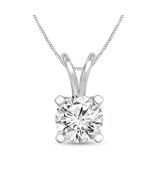 0.25ctw Round Solitaire Lab-Grown Diamond Pendant 14K White Gold F/VS1 - $742.47
