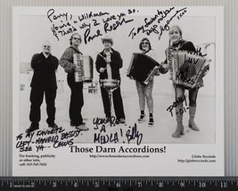 Those Darn Accordions Autograph Signed 8x10 B&amp;W Promo Promotional Photo tob - $44.54