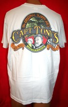 Vintage 80s Capt Captain Tony&#39;s Saloon Key West Florida Pocket T-SHIRT Xl - £47.47 GBP