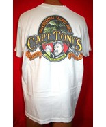 Vintage 80s CAPT Captain TONY&#39;S SALOON Key West Florida Pocket T-SHIRT XL - £46.73 GBP