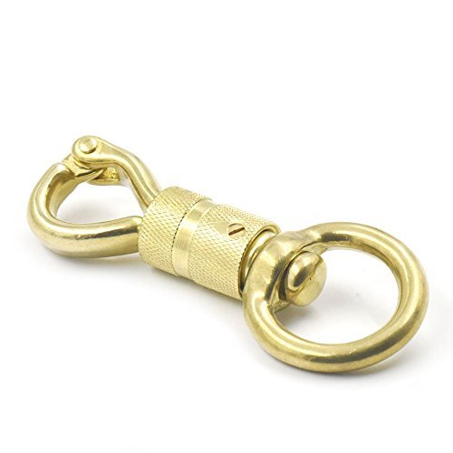 Bluemoona 1Pc- Brass Hinged Panic Horsemanship 30mm Replacement twist snap Screw