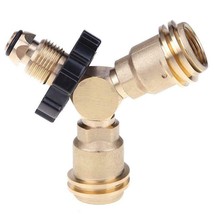 Acme(QCC1) Tee Adapter connector with 2 male pipe thread QCC and POL fittings - £22.17 GBP