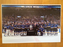 2019 Stanley Cup ST LOUIS BLUES Team Trophy Presentation Poster 11 X 17 - £12.73 GBP