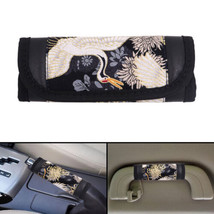 JDM Sakura Bird Black Universal Car Handbrake PU Leather Sleeves Cover Kit - £9.50 GBP