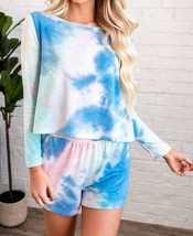 Phil Love Faye Tie-Dye Set Blue/ash Mint - $34.00