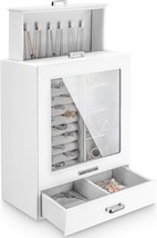 The Homde Jewelry Organizer Girls Women Jewelry Box For Necklaces, Rings, - £27.32 GBP