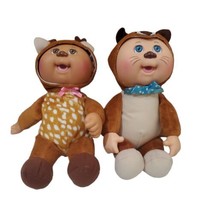 Cabbage Patch Kids Cuties Beaver Deer Woodland Friends Stuffed Dolls Plush 8&quot; - £14.92 GBP
