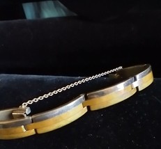 Vtg. Marriage of Metals Link bracelet/SIlver,Brass &amp; Copper - £142.41 GBP