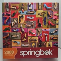 Springbok 2000 Piece Jigsaw Puzzle Shoes Challenging Extra Large Break R... - $7.68