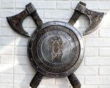 Ebros Viking Warrior Coat of Arms Ragnar Serpent Shield With Crossed Axe... - $109.99