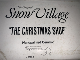 Dept 56 The Original Snow village The Christmas Shop - £27.68 GBP