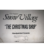Dept 56 The Original Snow village The Christmas Shop - £27.16 GBP