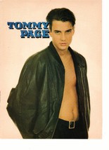 Tommy Page teen magazine pinup clipping blackjacket shirtless Teen Beat Bop - $3.50