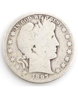 1897-O 50¢ Barber Half Dollar, Ag Condition, Obverse East Complete Good,... - $130.28 CAD