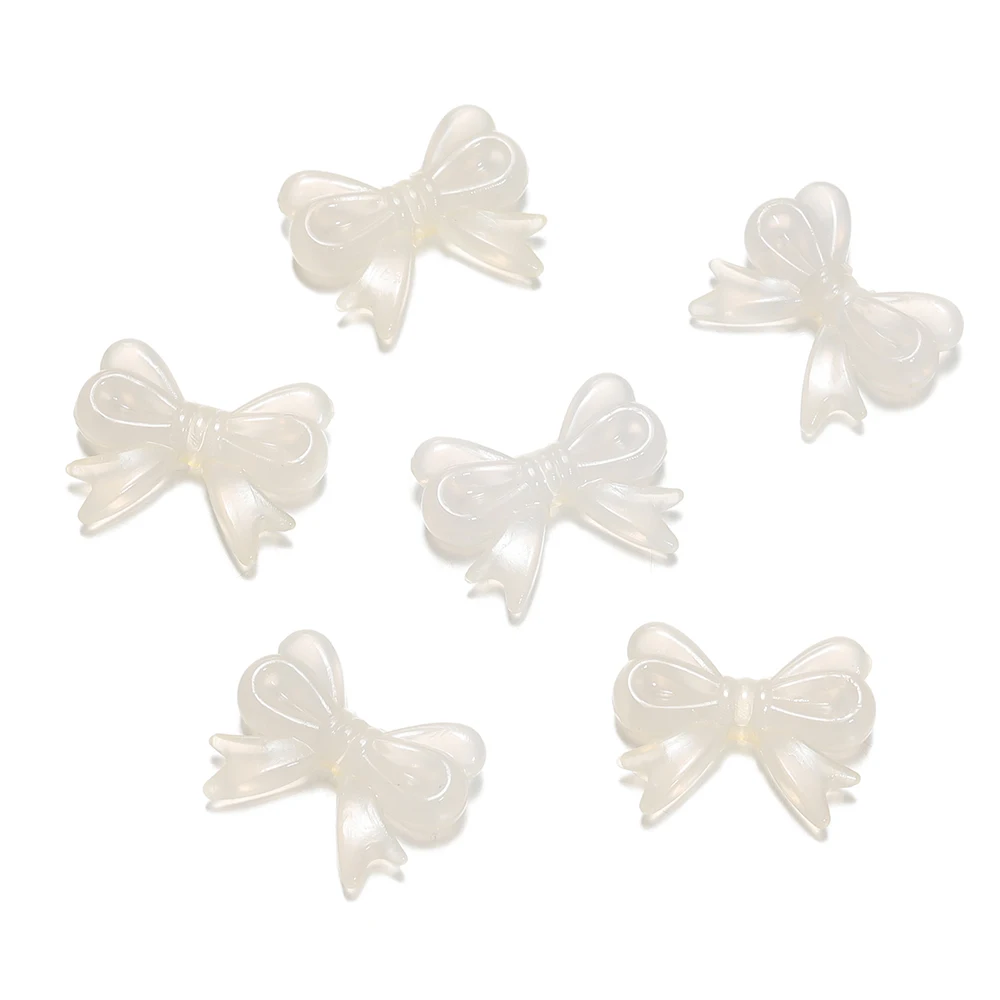 30Pcs/Lot 14x18mm Bowknot Transparent Bow Spacer Beads Earrings Making -... - $1.72