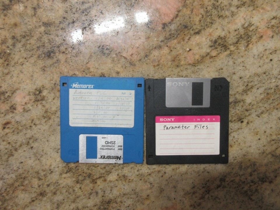 SCMI SCM CNC ROUTER AUTOCON PLC FLOPPY DISK PARAMETER FILES FLOPPY DISKS 2 PCS Item image 3