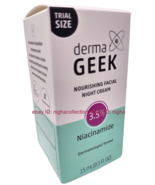 1x Derma Geek 3.5% Niacinamide Nourishing Facial Night Cream Travel Size... - $14.73