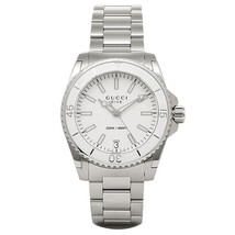 Gucci YA136402 White Dial Stainless Steel Strap Ladies Watch - £391.67 GBP