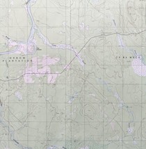 Map Oxbow East Maine 1986 Topographic Geological Survey 1:24000 27x22&quot; T... - £35.40 GBP