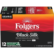 Black Silk Dark Roast Coffee, 72 Keurig K-Cup Pods - £38.41 GBP