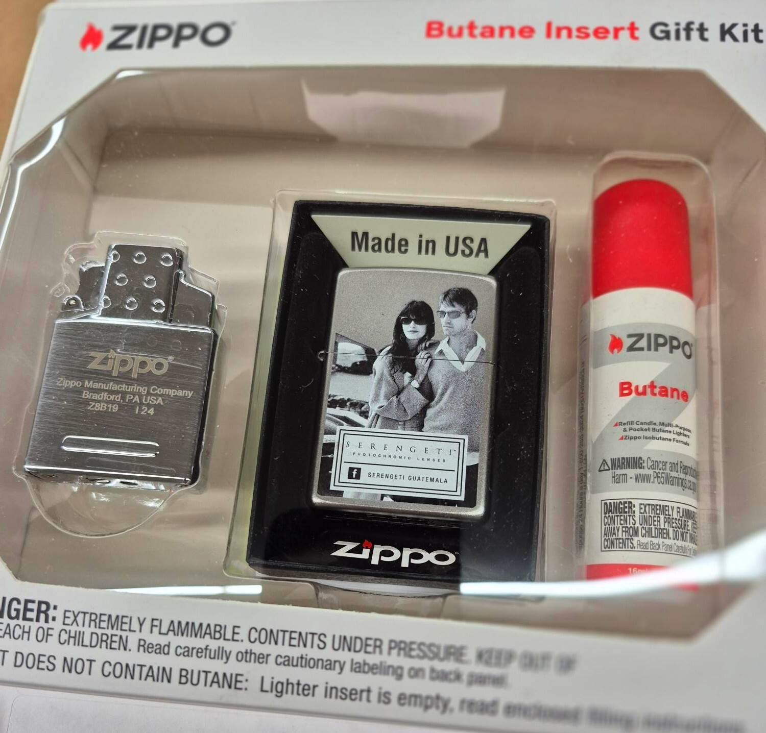 Rare Serengeti Sexy Couple Zippo Lighter Gift Kit - $37.95