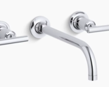 Kohler T14414-4-CP Purist Wall-Mount Bathroom Faucet Trim - Polished Chrome - $345.90