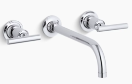 Kohler T14414-4-CP Purist Wall-Mount Bathroom Faucet Trim - Polished Chrome - £273.31 GBP