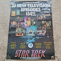 Star Trek Home Video Promotional Poster Of 10 Television Episodes 1985 R... - £16.43 GBP