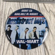 Backstreet Boys Walmart Promotional 3&quot; Round Pin Pinback - 1990&#39;s - Vint... - £2.95 GBP