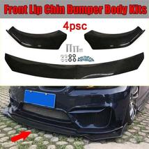 4pcs Adjustable Universal Car Front Bumper Splitter Lip Diffuser Chin Bumper Bod - £47.95 GBP