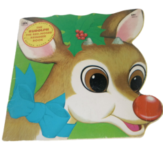 Rudolph The Red-Nose Reindeer Book A Golden Shape Book 10th Printing 1981 - £2.99 GBP