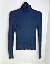 Miss Selfridge Womens Sz 4 Ribbed Sweater Long Sleeve Cowl Neck Fitted - $13.86