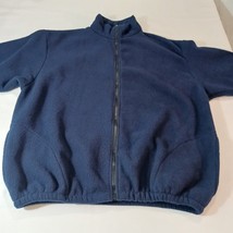 Vintage Auburn Sportswear Men's Blue Fleece Full Zip Pocket Sweatshirt Jacket XL image 6