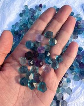 Faceted Fluorite Freeform, Natural Blue Teal Fluorite 1 Piece 2-3g Faceted... - £11.98 GBP
