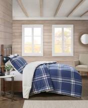 Premier Comfort Signature Reversible Cotton 3-Pieces Comforter Set,Blue,... - $268.80