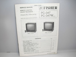 fisher pc-347 service manual,  complete   manual   with   schematics - £3.90 GBP