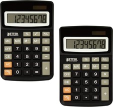 Desktop Calculators, Handheld Angled 8-Digit Lcd Display, 2 Pack, By, 2 Pack - £36.15 GBP