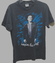 Garth Brooks Ropin&#39; Wind Tour Vintage 90s Black C&amp;W 2-Sided Single T-Shi... - £18.21 GBP
