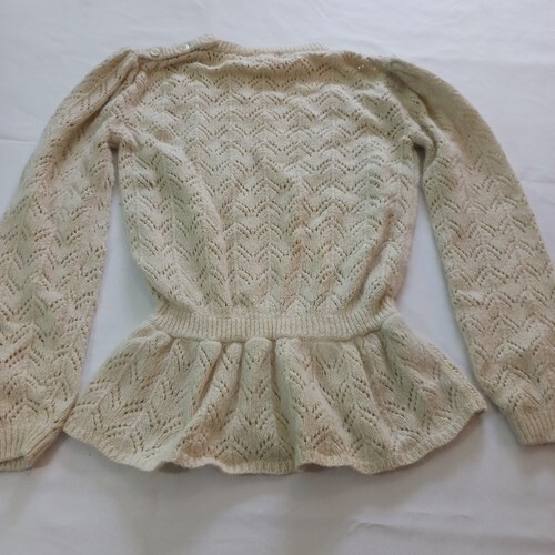 Cassidy Long Sleeve Pullover Women's Cream Sweater Top Size Medium (M) Item image 2