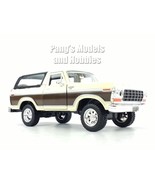 1978 Ford Bronco - Cream - Brown - 1/24 Scale Diecast Model - Motormax (... - $44.51 CAD
