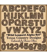 Digital Scrapbooking Wild Leopard Alpha Set - $5.48 CAD
