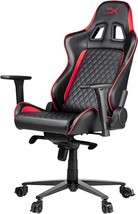 HyperX Blast Black Red PU Leather Video PC Game Racing Gaming Chair Memory Foam - £199.03 GBP