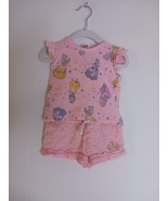 Disney Princess Pink Shirt And Short Outfit Infant Girls Size 12M - $131.02 MXN