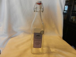 Lavender Laundry Fragrance 1 Liter Glass Bottle with Flip Top Lid Empty - £31.46 GBP