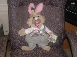 21&quot; Father Bunny Puppet Plush Tags Jim Henson The Tale Of The Bunny Picnic 1987 - $148.49