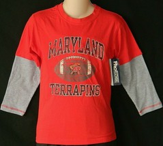 Maryland Terrapins Football T-Shirt Boys Size Medium 6/7 Red NEW Terps K... - $15.66