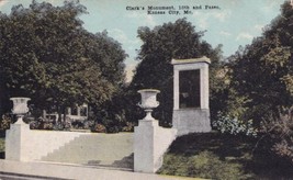 Clark&#39;s Monument 10th and Paseo Kansas City Missouri MO Postcard A19 - £2.33 GBP